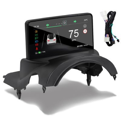 5.16 Inches HUD Head Up Display IPS Screen Turn Signal Charging Display for Tesla Model 3 Model Y LCD Speed Display