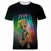 Disney Guardians of the Galaxy T-Shirts Cartoon Anime Groot 3D Print Men Women Fashion Oversized T Shirt Kids Tees Tops Clothing