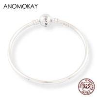 Anomokay กำไลข้อมือสิงโตน้อยน่ารัก925เงินสเตอร์ลิง100% ใหม่สำหรับเด็ก S925วันเกิดเครื่องประดับเงิน