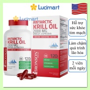Viên uống dầu nhuyễn thể Krill Oil 2,000mg Omega-3 Bronson hộp 120 viên