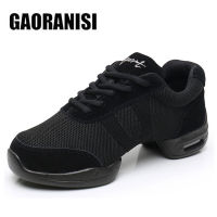 ใหม่รองเท้าเต้นรำแจ๊สส้นแบน Modern Dance Square Dance รองเท้าผู้หญิง Breathable Dance Shoes