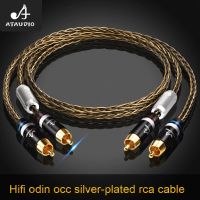 HIFI RCA Cable 2RCA to 2 RCA Male to Male Audio Cable Gold-Plated RCA Audio Cable for Home Theater DVD TV Amplifier CD Soundbox