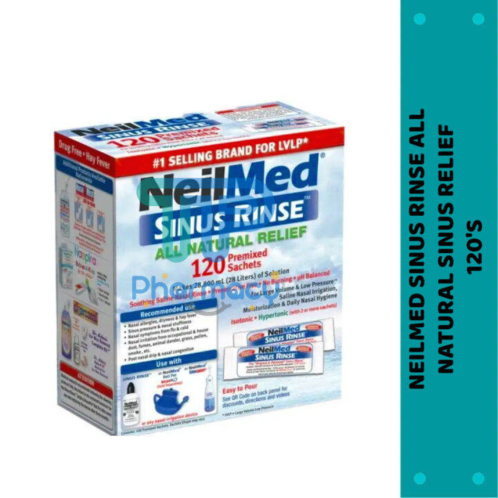 NEILMED SINUS RINSE REFILLS 120'S | Lazada