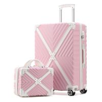 Inch ABS Girl Roller Trolley Luggage Set With 14Inch Suitcase Hard Shell Fashion Leisure Case High Quality