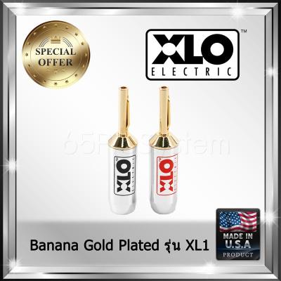 XLO Banana Plug ทองแดงชุบทอง 24K Gold Plated รุ่น XL1 ราคาต่อคู่ (1 Pair)