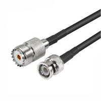 JXRF Connector BNC-UHF Pigtail BNC Male To UHF Female So239 So-239 Jack Straight Jumper Pigtail RG58 RF Coaxial Extension Cable