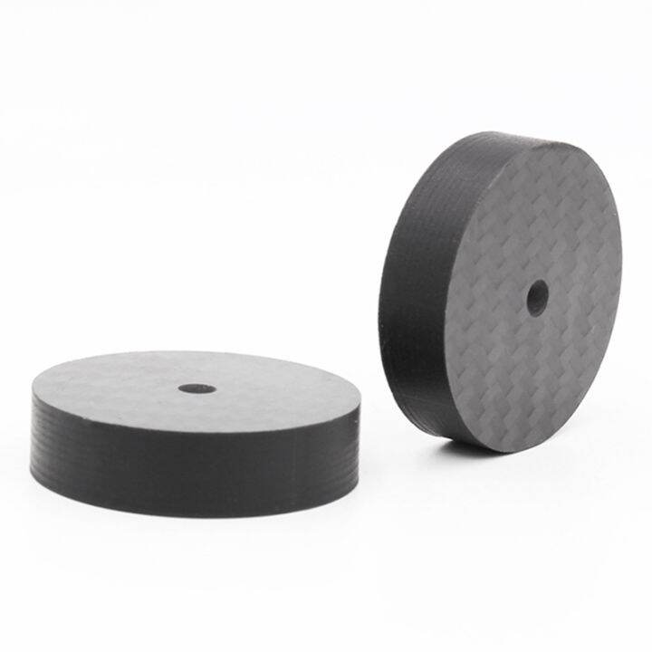 carbon-fiber-speaker-isolation-40x10mm-speaker-stand-feet-hifi-amp-accessory-parts-spikes-base-pad