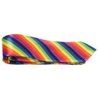 Men Fashion Casual Skinny Slim Narrow Tie Formal Wedding Party Necktie, 19 (Rainbow Color Stripes)