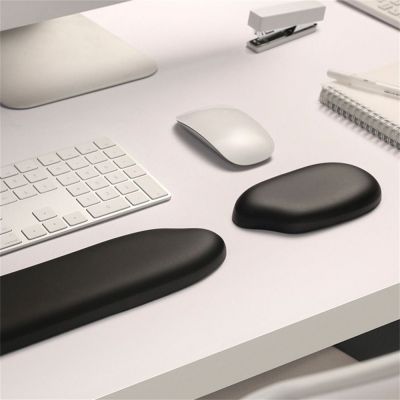MSAXXZA กันลื่นอุปกรณ์เสริมสำหรับแล็ปท็อป Mouse Komputer สำนักงานเกมที่วางข้อมือที่วางข้อมือมือสนับศอกเมาส์อุปกรณ์ป้องกันข้อมือข้อมือสนับสนุนคีย์บอร์ดที่รองข้อมือที่ป้องกันข้อมือรูปข้าว