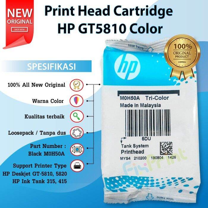 Head Cartridge HP Ink Tank 115 315 415 319 GT5810 Cartridge Black GT51
