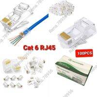 RJ45 CAT6 หัวแลน (1กล่องมี 100 หัว)คุณภาพอย่างดีเข้าหัวง่าย(สินค้ามีพร้อมส่ง) อุปกรณ์เชื่อมต่อและตัวรับสัญญาณ Connecting devices and receivers HDMI USB