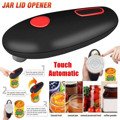 Touch Automatic Can Opener Mini Bottle Openers Electric Can Tin Opener Jar Lid Opener Kitchen Tools Lid Opening Machine Gadgets