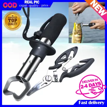 Fish Grippers for Fishing Forceps Metal Control Clamp Claw Tong Grip Tackle  Tool