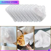 KLOMKZ 30Pcs ไมโครไฟเบอร์ไมโครไฟเบอร์ ถุงมือกำจัดฝุ่น ผ้าไม่ทอ สีขาวขาว ขนแปรงปัด ใช้งานได้จริง ใช้แล้วทิ้ง ถุงมือผ้าปัดฝุ่น การทำความสะอาดบ้าน