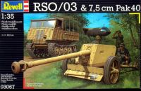 พลาสติก โมเดล ประกอบ REVELL สเกล1/35 RSO/03 &amp; 7,5cm Pak40