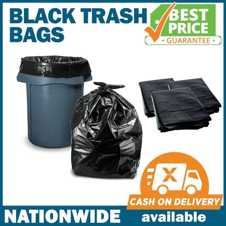Black Plastic Garbage Bags - Temu