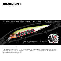 BEARKING 3ชิ้นต่อชุด115มิลลิเมตร15กรัมร้อน SP เหยื่อตกปลาคละสีสร้อยหมุนทังสเตนระบบโมโหรุ่นหมุนเหยื่อ