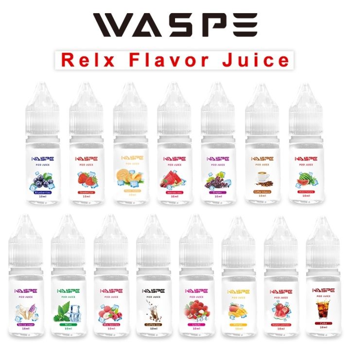 vape juice Waspe Relx 15 flavors salt ejuice 10ml juice enjoy the taste
