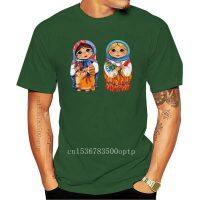 New Two Matryoshka Dolls WomenS Tee -Image By Vintage Graphic Tee Shirt