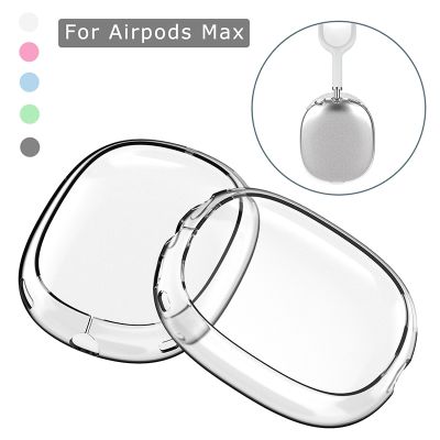 Newest Transparent Silicone Soft TPU Protective Case For Airpods Max Wireless Headphone Earphone Accessories Clear Cover Shell