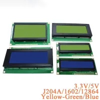 ;[-[; 1602 1602A J204A 2004A 12864 12864B 128*64 LCD Screen Module LCD Display Module Blue Yellow-Green II C/I2C 3.3V/5V For Arduino