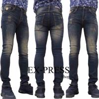 TPPJEANS Skinny RockXCollection สกินนี่ยีนส์ยืดฟอกสนิมสะกิดขาดกระดุม ไซด์ 26-36