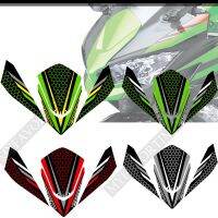 แผ่นรองถังป้องกันสำหรับ Kawasaki Ninja 650ชุดสติกเกอร์รูปลอกโลโก้ตราสัญลักษณ์ที่หัวเข่า2018ป้องกัน2019 2020 2021