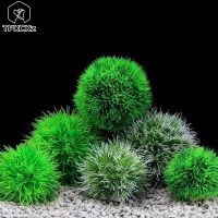 New Aquarium Plants Plastic Aquatic Plants Fish Tank Decoration Water Grass Ball Plants Aquarium Decoration Accessories