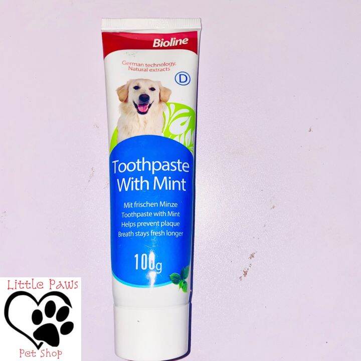 Bioline Toothpaste Mint Flavor for Dogs, 100 grams Lazada PH