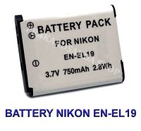 EN-EL19  ENEL19 แบตเตอรี่และแท่นชาร์จกล้องนิคอน Battery and Charger For Nikon Coolpix S32,S100,S2500,S2600,S2700,S2800,S3100,S3500,S3600,S4100,S4200,S4300,S4400,S5200,S5300,S6600,S6700,S6900 BY PRAKARDSAKDA SHOP