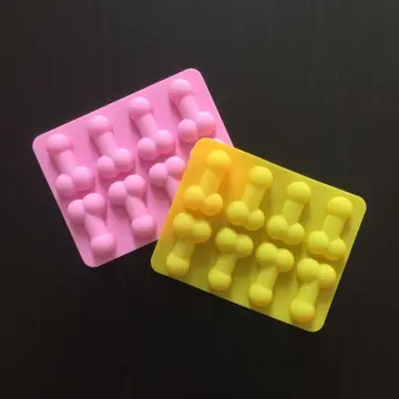 3D Sexy Penis Cake Mold Dick Ice Cube Tray Silicone Soap Candle Moulds  Sugar Mould Mini Cream Forms Craft Tools Chocolate Tool