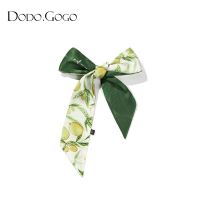 ★New★ DODOGOGO spring and autumn silk scarf womens hair rope thin and narrow streamer thin section braided hair ribbon tied bag small long belt tie head