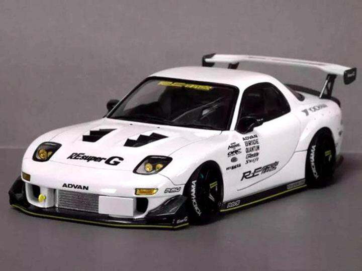 Scale RC Model On Road Race Drift Flat Electric 4WD Car Body MAZDA RX7