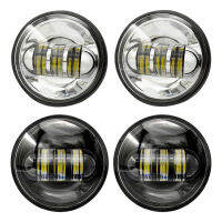 4.5 inch LED Passing Lights for HARLEY Motorcycle 4 12 inch Round Auxiliary Spot Lamps 1 Pair Motorcycle Headlight Accessories