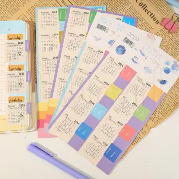Calendar Index Sticker Colorful Index Label Monthly Label Stickers for  Planners