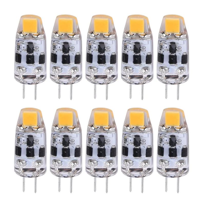 G4 Bulb 2W G4 Led Bulb Is Equivalent to 20W G4 Halogen Bulb Replacement Part ,G4 Base Ac/Dc12V-24V 10Pcs