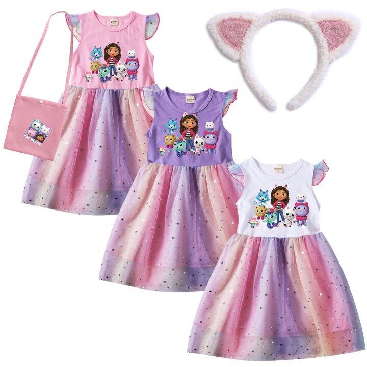 Gabby's Dollhouse: Pigiama Ufficiale Per Bambina – Maniche Lunghe, Vari Tagli 3-8 Anni