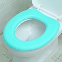 【LZ】 Waterproof EVA Soft Toilet Seat Covertoilet Cushion Sticker Winter Warm Bathroom Closestool Protector Bathroom Accessories