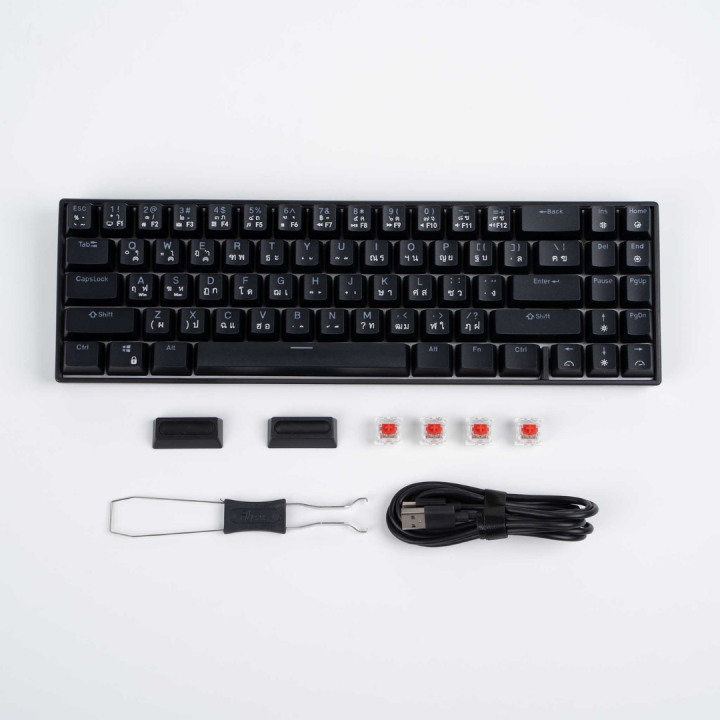 คีย์บอร์ด-royal-kludge-keyboard-rk71-hotswap-rgb-wireless-bluetooth-mechanical-keyboard-70-by-utech