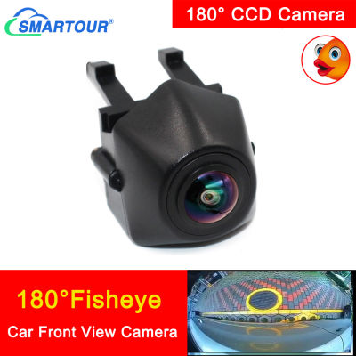 Smartour CCD Front View Camera 180 Degree Fisheye For Audi A4L A4 2013 2014 Full HD Front Logo Vehicle Grille Camera