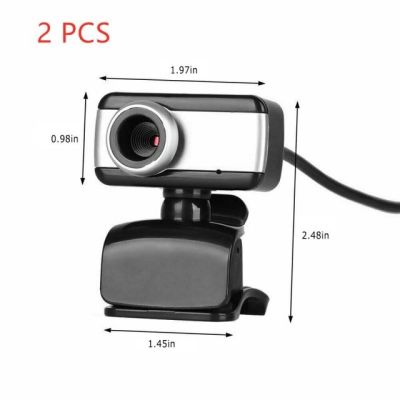 【✴COD✴】 jhwvulk 2ชิ้นกล้องเว็บแคมบนตักแบบ Usb Full Hd 480P กล้องหมุนได้กล้องเว็บแคมดิจิทัลพร้อมไมโครโฟนสำหรับแท็บเล็ตโต๊ะคอมพิวเตอร์ชิ้น