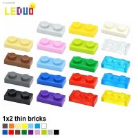 ๑✁ 145Pcs Moc Building Blocks Thin Figures Bricks 1x2 Dots Color Educational Creative Size Compatible With 3023 Toys for Children