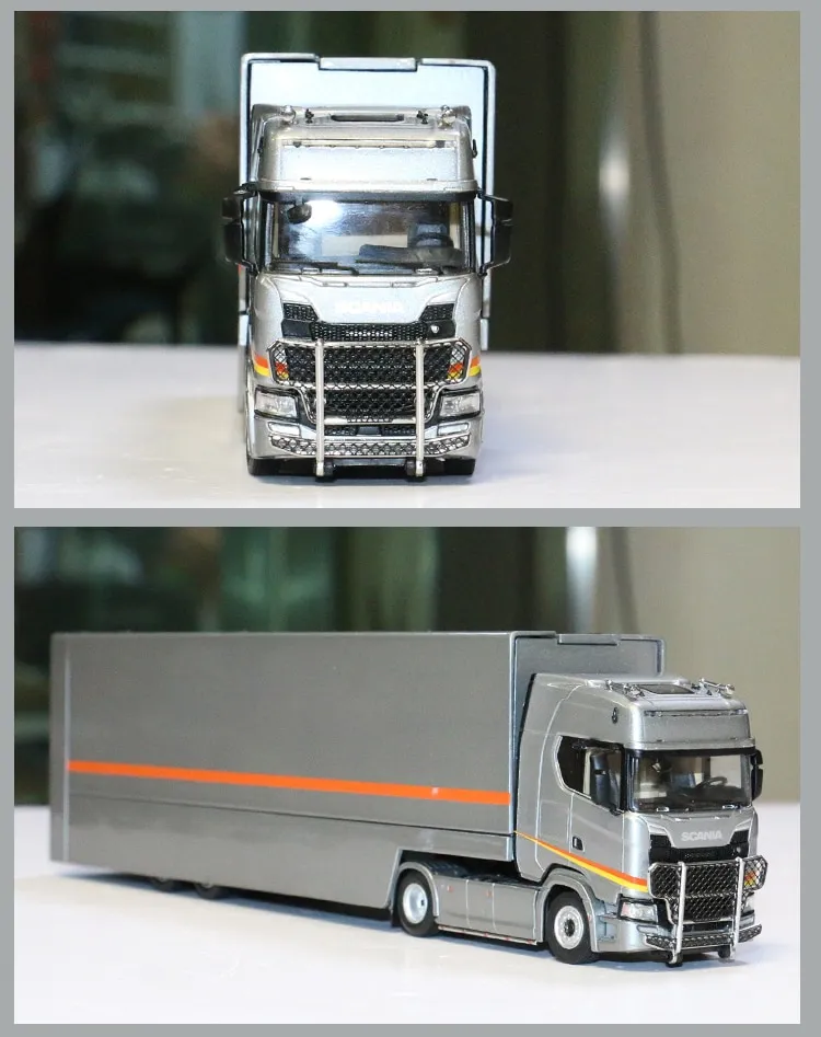 Kengfai 1:64 Scania S730 Double Deck Gull Wing Tow Truck Diecast Modelo De  Ximia de Carro Modelo de Simulação de Alusão de Automóveis