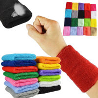 กีฬาสแควร์ผ้าฝ้าย Sweatband สายรัดข้อมือบาสเกตบอลเทนนิสยิมโยคะข้อมือวงผ้าฝ้าย Basehat เหงื่อผ้าขนหนูออกกำลังกาย1ชิ้น