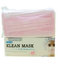 ขายถูก หน้ากากอนามัย KLEAN  MASK 3 ชั้น สีชพู