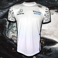 เสื้อยืดคอกลม T-Shirt F1 Williams Racing เสื้อยืดฟอร์มูลาวัน ทีม วิลเลียมส์ เรซซิ่ง #FM0043 พิมพ์ทั้งตัว ไซส์ S-5XL