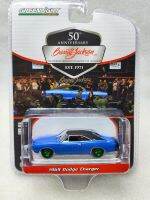 1: 64 1969 Dodge Charger-B5สีฟ้าและสีดำหลังคาไวนิลสีเขียวคอลเลกชันของรุ่นรถ