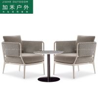 Xiayang2788 The cane makes up outdoor sofa chair designer model of real estate villa balcony rattan chairs three-piece suit