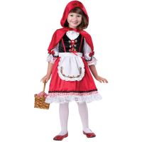 S-XL Halloween Costume Girls Children Cosplay Cute Anime Little Red Riding Hood Stage Costumes Performance Costumes toy