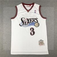 NBA Philadelphia 76Ers Jersey No. 3 Iverson Iverson Jersey Sports Vest Volleyball White New